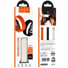 Watchband Hoco WA41 Parkour Series 44/45/46/49mm Nylon Strap For Apple Watch series 1/2/3/4/5/6/7/8/9/se/ultra1/ultra2 White