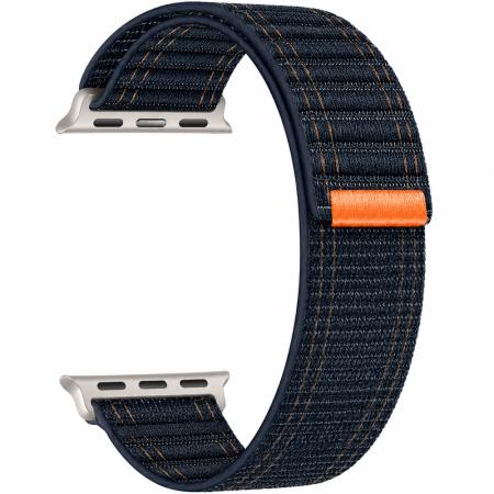 Watchband Hoco WA42 Fabric Series 44/45/46/49mm Nylon Strap For Apple Watch series 1/2/3/4/5/6/7/8/9/se/ultra1/ultra2 Dark Blue