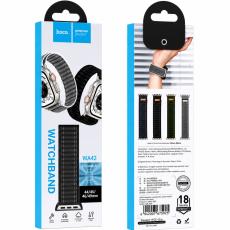 Watchband Hoco WA42 Fabric Series 44/45/46/49mm Nylon Strap For Apple Watch series 1/2/3/4/5/6/7/8/9/se/ultra1/ultra2 Black