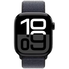 Apple Watch Series 10 4G 46mm GPS eSIM NFC IP6X  Aluminum Case Jet Black with Sport Loop Black Ink