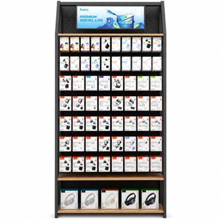 Hoco Floor Stand GH01G (120x30x240cm) 80 Hooks + 1 Shelf