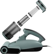 Hand Vacuum Cleaner Sencor SVC 440BL 350W for Mattresses with Rotary Brush HEPA Filter Cyclone Separation Technology and UV Blue