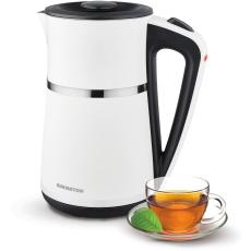 Kettle Smarton WK 620 1.7lt 2200W Double Walled with Overheating Protection and Automatic Shutdown Black-White