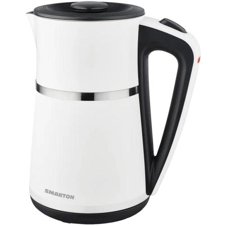 Kettle Smarton WK 620 1.7lt 2200W Double Walled with Overheating Protection and Automatic Shutdown Black-White