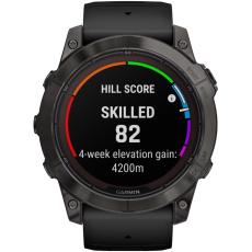 Smartwatch Garmin Fenix 7X Pro Sapphire Solar Titanium 51mm GPS NFC 10 ATM Carbon Grey DLC Titanium with Black Band