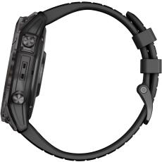 Smartwatch Garmin Fenix 7X Pro Sapphire Solar Titanium 51mm GPS NFC 10 ATM Carbon Grey DLC Titanium with Black Band