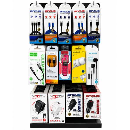 Stand with Accessories Chargers, Connection Cables, Hands Free 115 Pieces Stand 51056