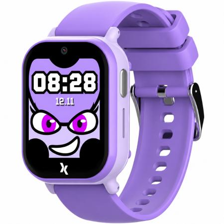 Smartwatch Maxcom FW49 Kiddo 4G 1.52” IPS 670mAh IP67 with 20mm Silicon Band GPS SOS Button Purple