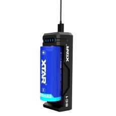 Industrial Type Battery Charger Xtar SC1 USB-C 2A with Power Display for 18650 18700 20700 21700 22650 25500 26650