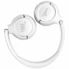 Bluetooth Stereo Headphones JBL Tune 530BT On-ear with Pure Bass 2-Mic BT6.0 and Playtime up to 76h White