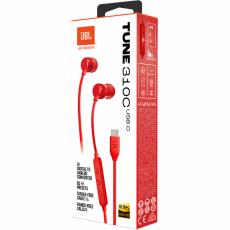 Hands Free JBL 310C In-ear USB-C JBLT310CRED Red