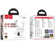 Wireless Hands Free Hoco EQ27 Fun ANC+ENC v5.4 300mAh 7h Talk Time Master / Slave Switching and Siri Compatible White