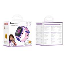 Kids Smartwatch Hoco Y105 2G 400mAh 1.44” GPS Camera with Call and Message Function Pink