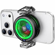 Mobile Phone Cooler Hoco GA6 Glacier with Magnet and Clamp Options 3-levels Cooling Fan Lighting and AI Cooling