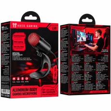 Desktop Microphone Hoco L50 Profit for Streaming Gaming Video Calls RGB USB-C Omnidirectional Mic Mute Button Black