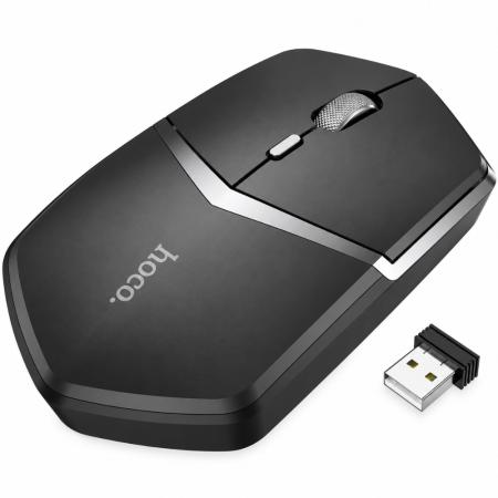Wireless Mouse Hoco. DI33 Cool Ultra-light 1600dpi 4 Buttons 2.4GHz Black