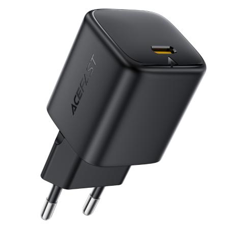 Travel Charger Acefast A134 Mini Fast Charging 1xUSB-C PD67W QC3.0 GaN Black