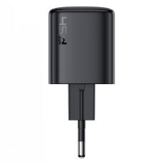 Travel Charger Acefast A119 Mini Fast Charging 1xUSB-C PD45W QC3.0 GaN with USB-C to USB-C Cable 1.2m Black