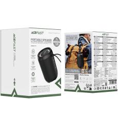 Wireless Speaker Acefast K12 Air TWS ENC v6.0 1800mAh 16W TF Card AUX Playback RGB Lighting IPX4 Black