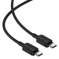 Cable Acefast C26-03 USB-C to USB-C PD60W 3A Black 1.2m
