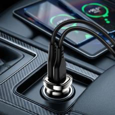 Car Charger Acefast B19 PD30W 1xUSB-A 1xUSB-C Black