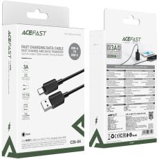 Cable Acefast C26-04 USB-A to USB-C 18W 3A Black 1.2m