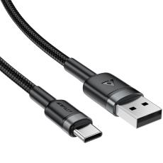 Cable Acefast C22-04 USB-A to USB-C 18W 3A Braided Black 1.2m