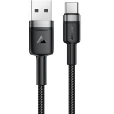 Cable Acefast C22-04 USB-A to USB-C 18W 3A Braided Black 1.2m