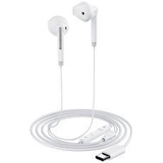 Hands Free Acefast L13 Earphones Stereo USB-C with Microphone White 1.2m