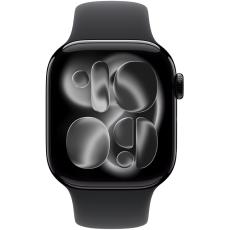 Apple Watch Series 11 5G (2025) Aluminum 42mm GPS eSIM NFC IP6X  Aluminum Case Jet Black with Black Sport Band