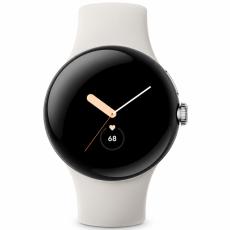 Smartwatch Google Pixel Watch LTE 1,2 " AMOLED GPS eSIM NFC IP68 Call Version Polished Silver with Chalk Sport Band