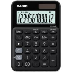 Calculator Dual 12 Digits LCD Display Casio MS-20UC-BK Black