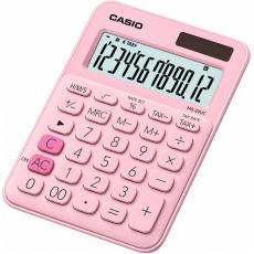 Calculator Dual 12 Digits LCD Display Casio MS-20UC-PK Pink