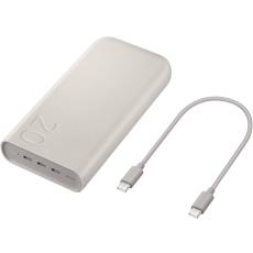 Samsung EB-P4520XUEGEU 20,000mAh Power Bank – Super Fast Charging 2.0 (45W) with 3x USB-C In/Out (Power Delivery) – Beige
