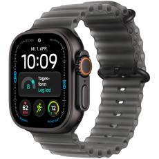 Apple Watch Ultra 4 (2026) 5G 49mm GPS eSIM NFC IP6X  Black Titanium Case with Translucent Black Ocean Band