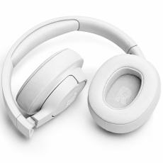 Bluetooth Stereo Headphone Over Ear JBL Tune 720BT Pure Bass with Voice Aware Jack 3.5mm 76h Playtime and Quick Charge White