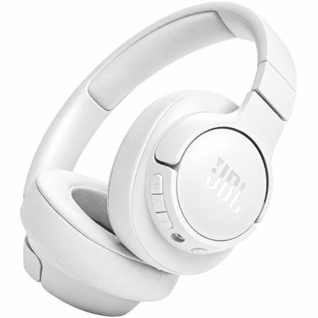 Bluetooth Stereo Headphone Over Ear JBL Tune 720BT Pure Bass with Voice Aware Jack 3.5mm 76h Playtime and Quick Charge White