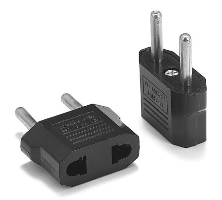 POWERTECH αντάπτορας ρεύματος από γερμανικού τύπου σε China/USA, 1τμχ