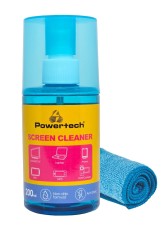POWERTECH σπρέι καθαρισμού οθόνης PT-1312 με πανί μικροϊνών, 200ml