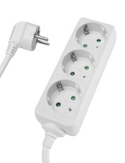 POWERTECH πολύπριζο PT-868, 3x schuko, 16A, 1.5m, λευκό