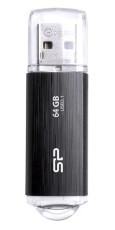 SILICON POWER USB Flash Drive Blaze B02, 64GB, USB 3.2, Μαύρο