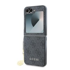 Guess case for Samsung Galaxy Z Flip6 GUE003748 black 4G Charm