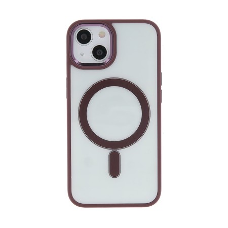 Satin Clear Mag case for iPhone 14 6,1" purple