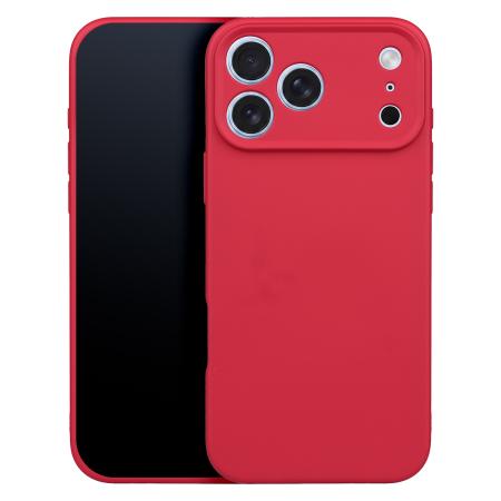 Silicon case for iPhone 17 Pro Max 6,9" red