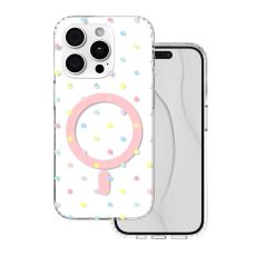 Bubble Dots Mag case for iphone 16 Pro Max 6,9" white