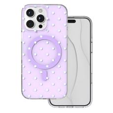 Bubble Dots Mag case for iphone 16 Pro Max 6,9" purple