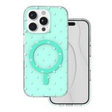 Bubble Dots Mag case for iphone 16 Pro Max 6,9" green
