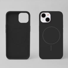Silicone Thin Mag case for iPhone 15 6,1" black