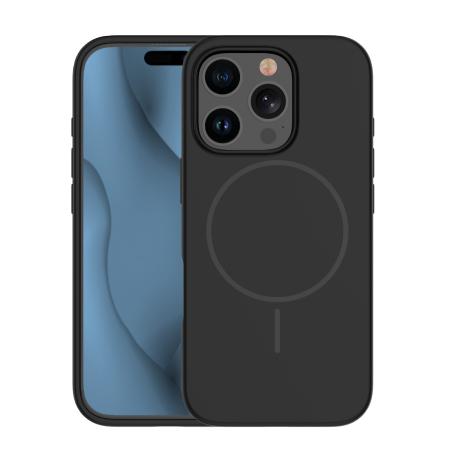 Silicone Thin Mag case for iPhone 16 Pro Max 6,9" black